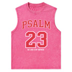 Psalm 23 Christian Washed sleeveless Tee
