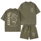 I Will Give You A New Heart And Put A New Christian Washed T-Shirt & Shorts