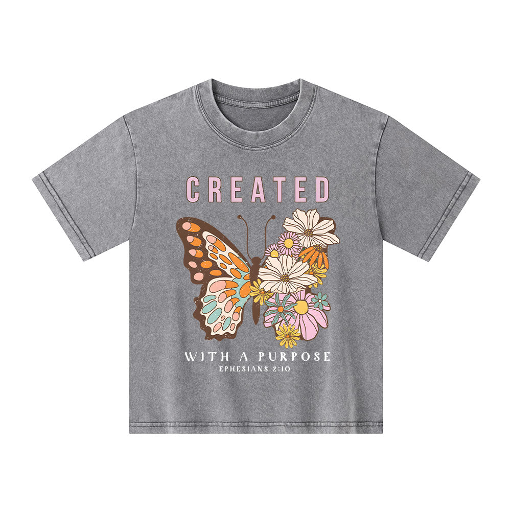 Created With A Purpose Kid Washed T-Shirt