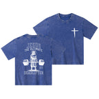 Jesus The Ultimate Deadlifter Christian Washed Kid T-Shirt