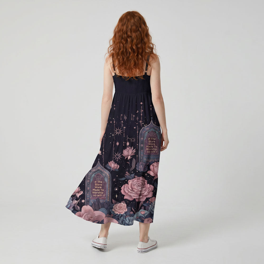 If The Star Made To Worship So Will I Christian Maxi Dress