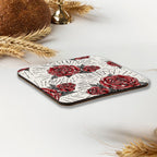 Retro Flower Christian Wooden Printed Coasters