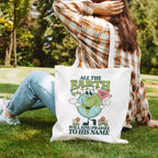 All The Earth Will Sings Christian Canvas Tote Bag