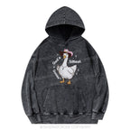 God's Silliest Goose Christian Washed Hoodie