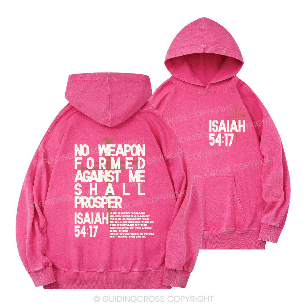No Weapon Christian Washed Hoodie