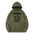 Retro Yeshua Lion Christian Washed Hoodie