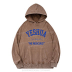 Yeshua He Rescues Christian Washed Hoodie