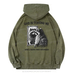 God Is Testing Me And I Have Not Studied Christian Washed Hoodie
