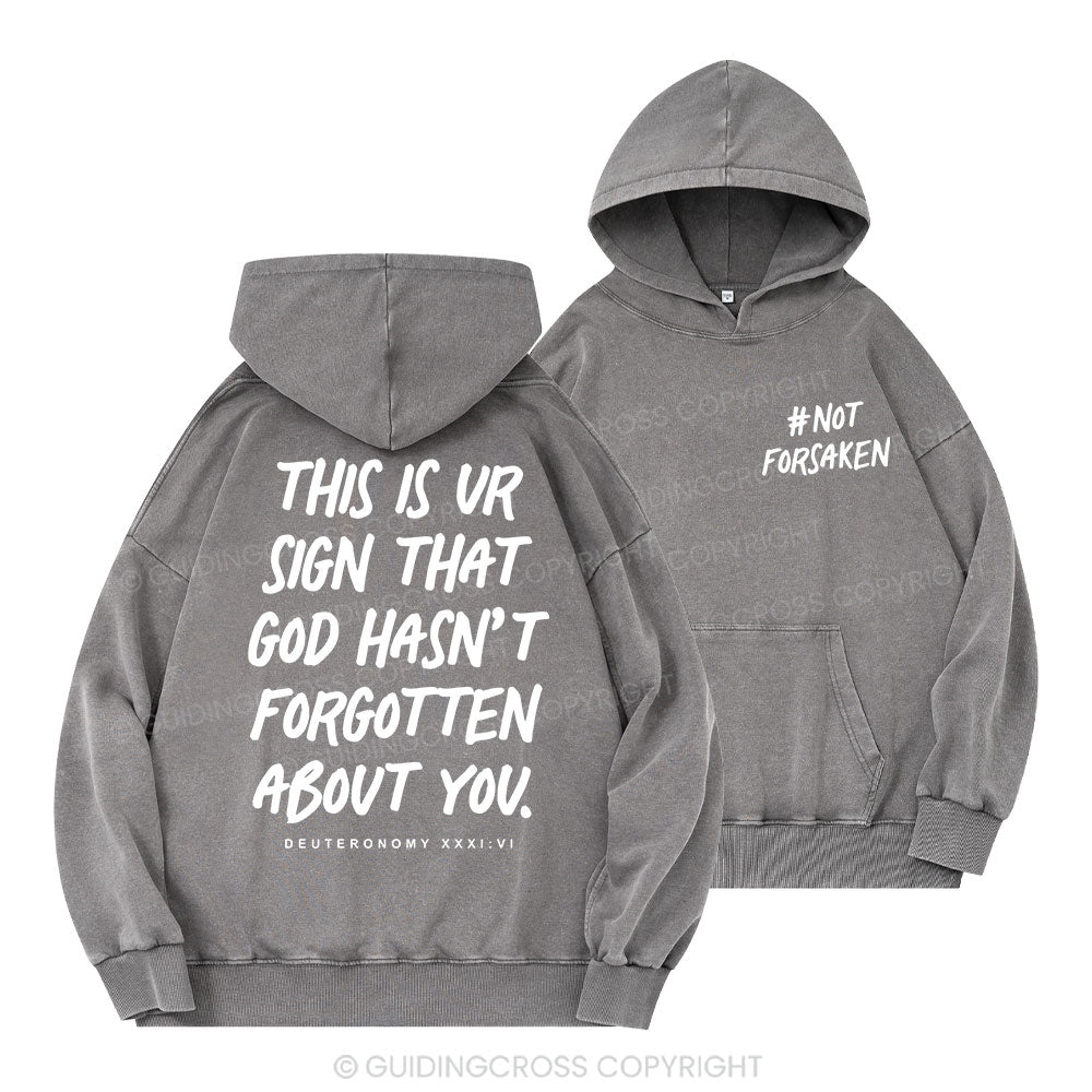 Not Forsaken Christian Washed Hoodie