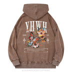 YHWH Christian Washed Hoodie