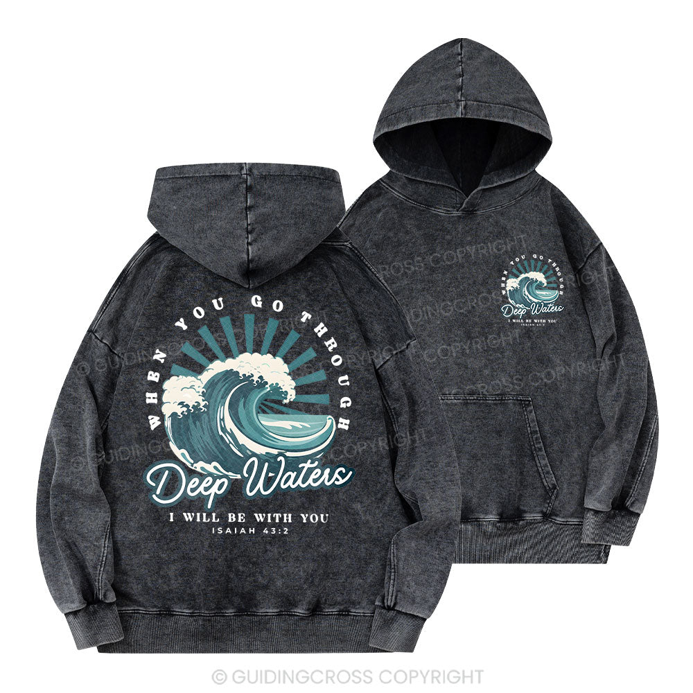 Deep Water Christian Washed Hoodie