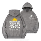 He Left The 99 Christian Washed Hoodie