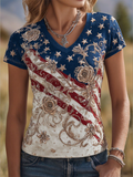 Women's 250th Anniversary Flash Diamond Printed T-shirt
