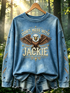 Women's Fly Free Jackie Print Casual Sweatshirt