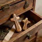 Personalized Handcrafted Olive Wood Christian Comfort Prayer Cross