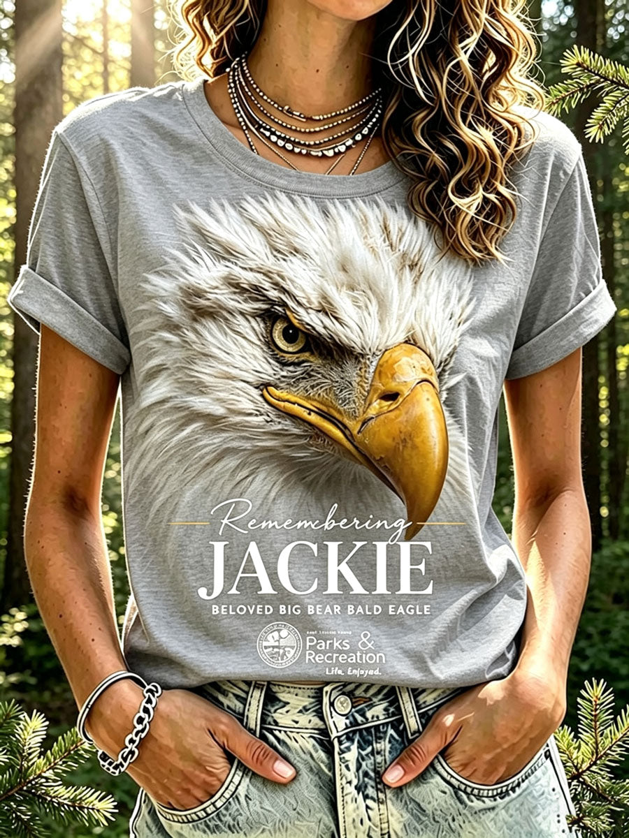 Retro In Loving Memory Of Jackie Rest In Peace Jackie Of Big Bear Valley A Legend. Forever In Our Hearts Print T-Shirt