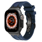 NEW AP Thick Silicone Band With Titanium Adapter For Apple Watch