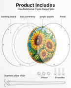 Sunflower Radiance Light Suncatcher-Acrylic Window Art