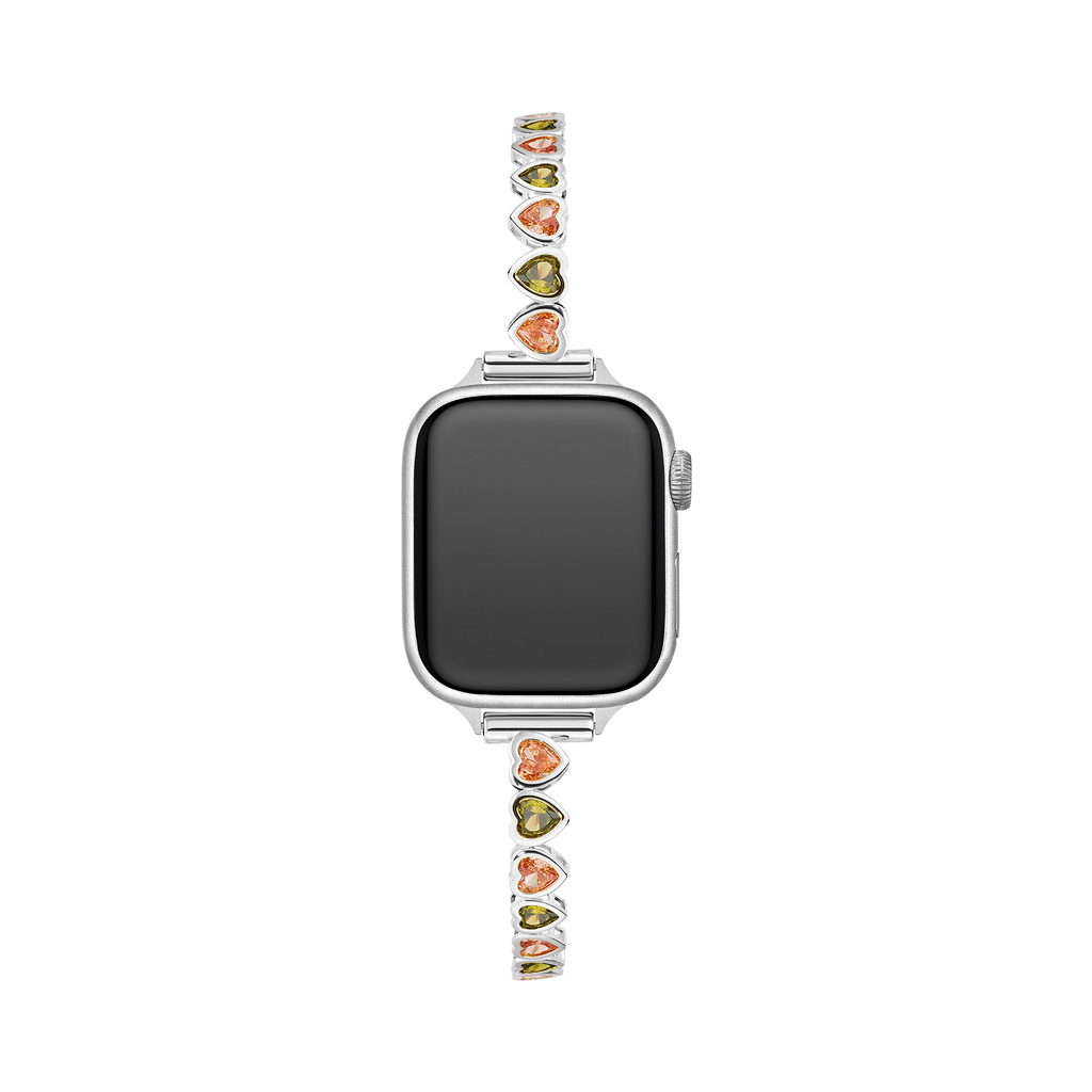 Rainbow Love 14k Gold / Platinum Plated Watch Band for Apple Watch