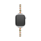 Rainbow Love 14k Gold / Platinum Plated Watch Band for Apple Watch