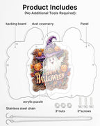 Halloween Ghost Light Suncatcher-Acrylic Window Art