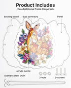 Deer in Bloom Light Suncatcher-Acrylic Window Art