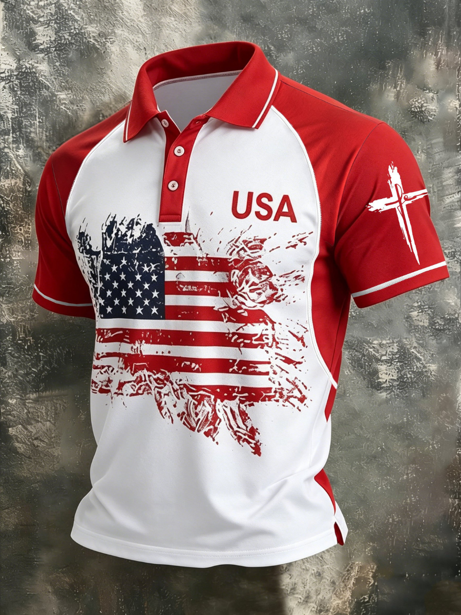 Men's 250th Anniversary Celebration Printed Polo Shirt
