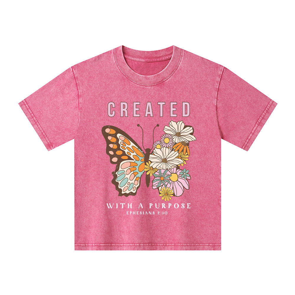 Created With A Purpose Kid Washed T-Shirt