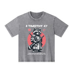 Fought The Good Fight Raccoon Kid Washed T-Shirt