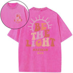 Be The Light Christian Washed T-Shirt