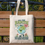 All The Earth Will Sings Christian Canvas Tote Bag
