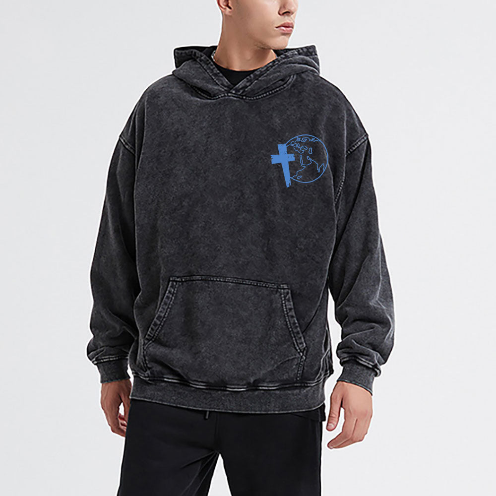 Be More like Jesus Christian Washed Hoodie
