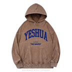 YESHUA Christian Washed Hoodie