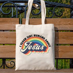 I Teach Tiny Humans About Jesus Christian Canvas Tote Bag