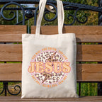 Jesus The Way The Truth Christian Canvas Tote Bag