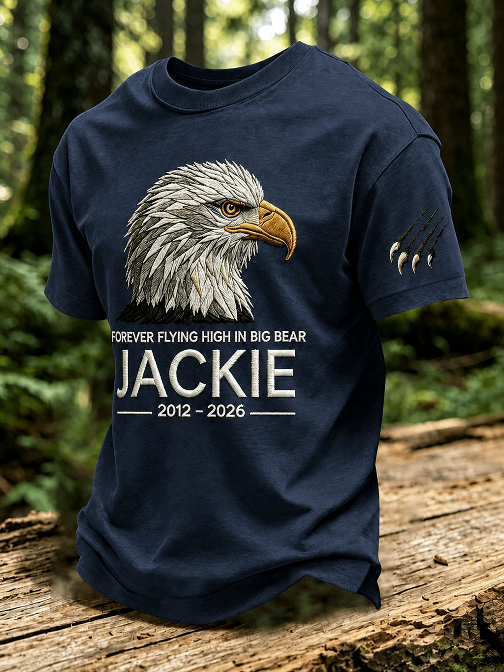 Men'S Forever Over Big Bear, Fly Free Jackie Printed Short-Sleeve T-Shirt
