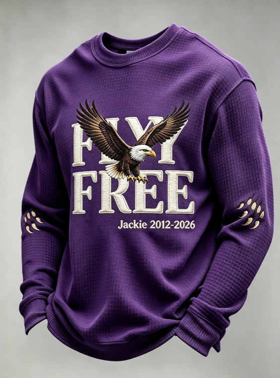 Men'S Fly Free Jackie Print Casual Sweatshirt