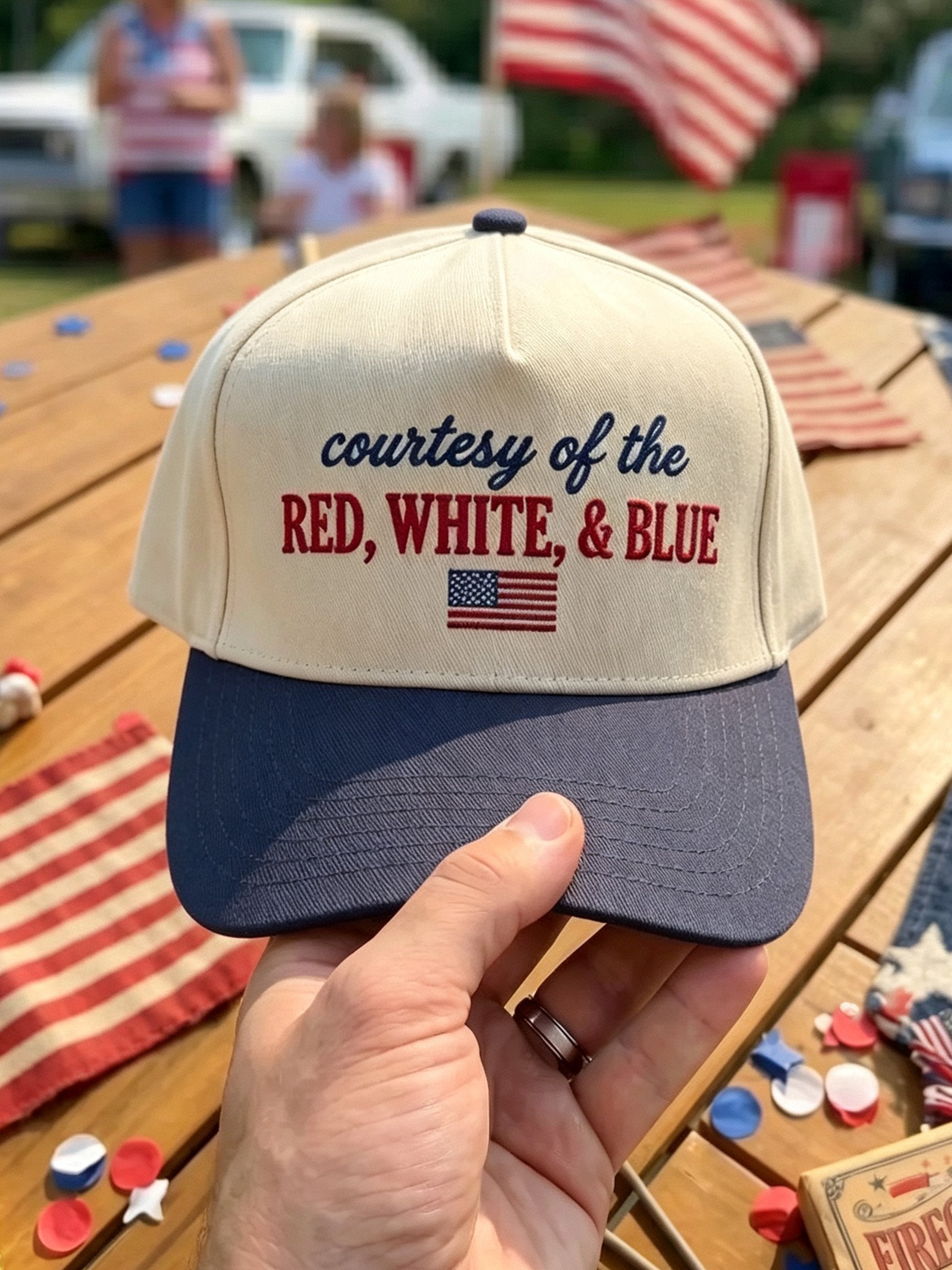 American Patriotic Country Music Printed Hat (Unisex)