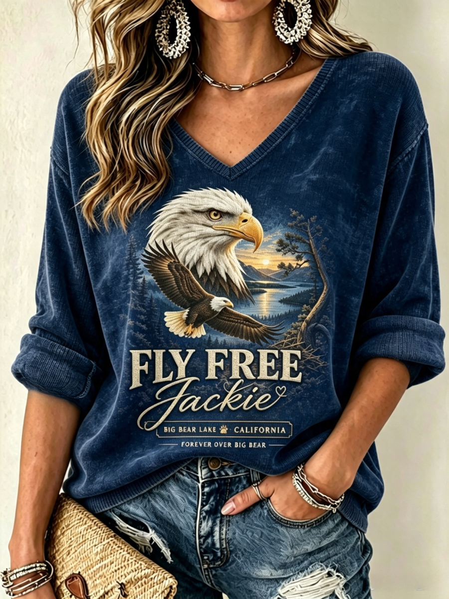 Women's Jackie Forever Our Queen Print Top