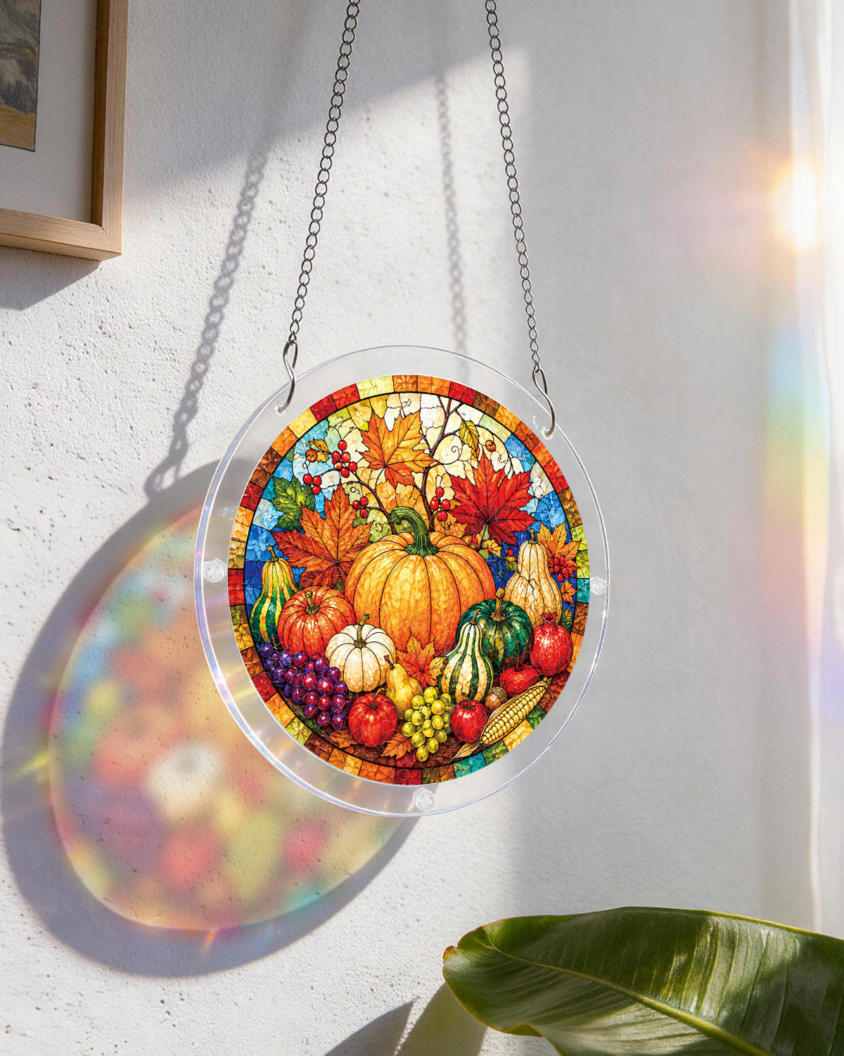 Autumn Harvest Feast Light Suncatcher-Acrylic Window Art