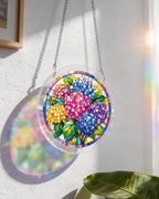 Hydrangea in Bloom Light Suncatcher-Acrylic Window Art