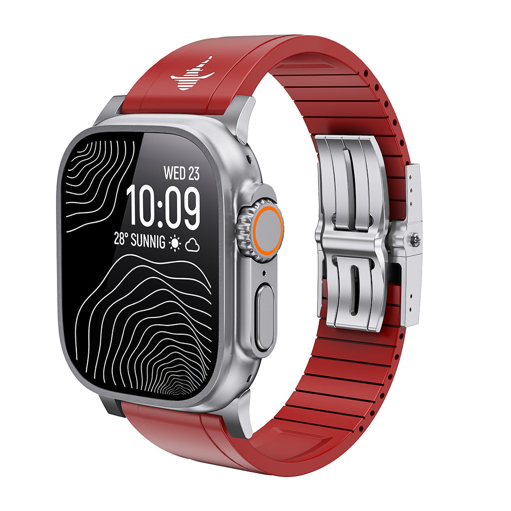 The Shark ¡ª Fine Watchmaking Grade FKM Apple Watch Band