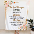 The Lord Bless You and Keep You Custom Name Blanket