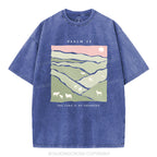 The Lord Is My Shepherd Christian Washed T-Shirt