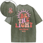 Be The Light Christian Washed T-Shirt