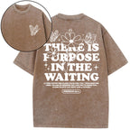 There Is Purpose In Waiting Christian Washed T-Shirt