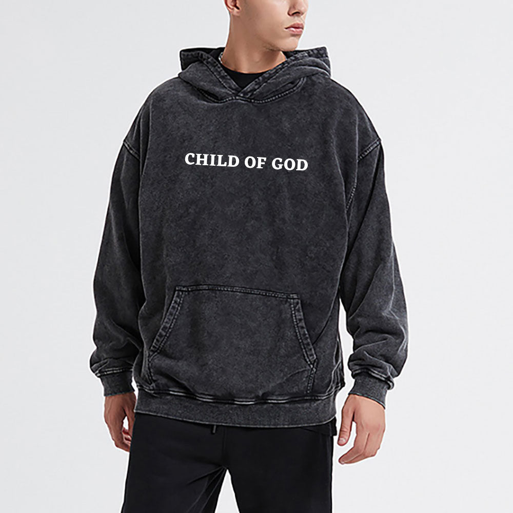 Child Of God Christian Washed Hoodie