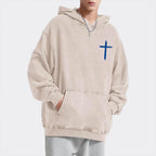 Jesus Died For Me Now I Live For Him Christian Washed Hoodie
