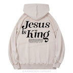 Jesus Is King Christian Washed Hoodie