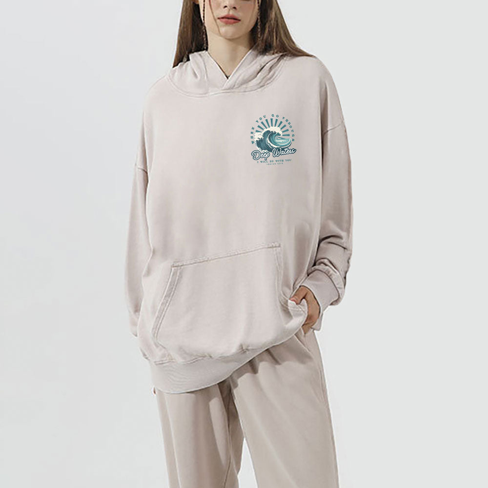 Deep Water Christian Washed Hoodie